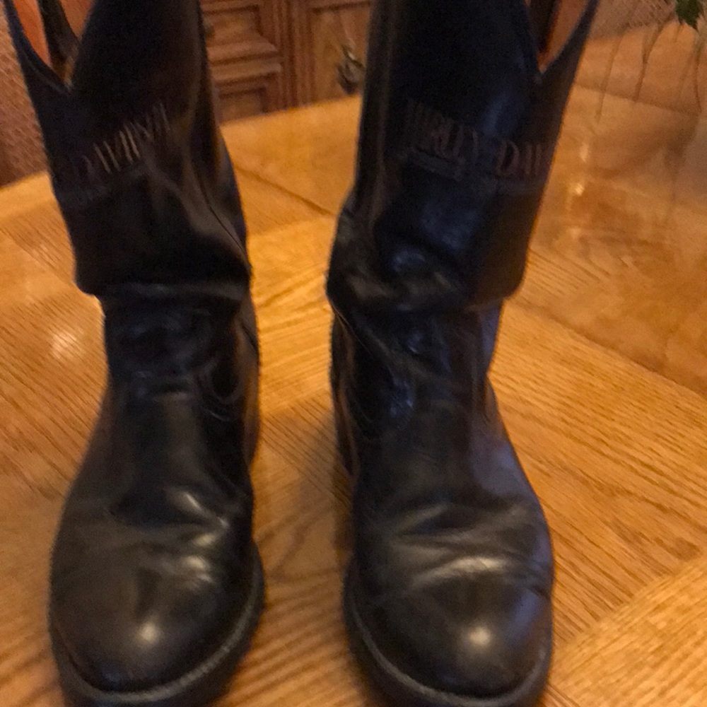 Black Harley Davidson’s leather boots size 9 D